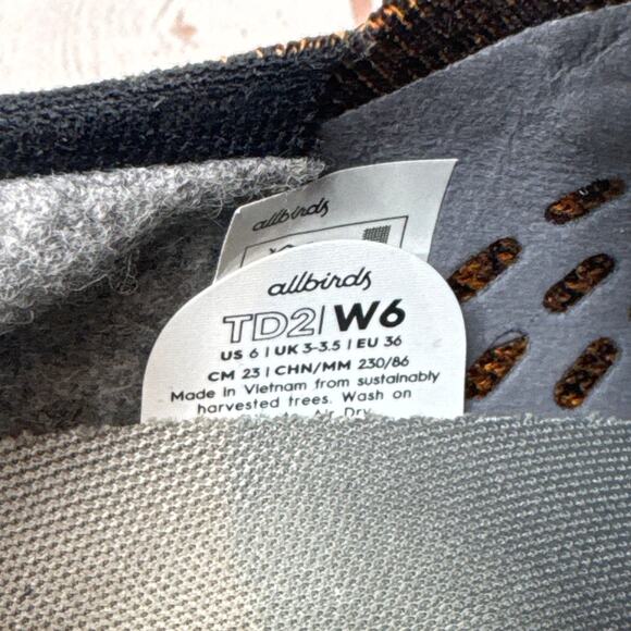 Allbirds Tree Dasher 2 Rich Earth Brown Blizzard Sole Running Shoes Women’s Sz 6 - Picture 11 of 11